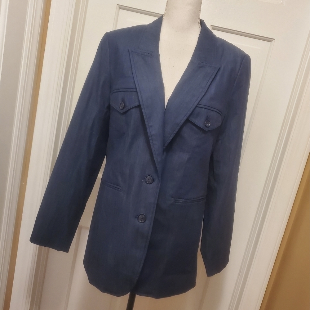 NWT Banana Republic Navy Career Wear Jacket/Blazer Size 12, Classic, Ret. $180